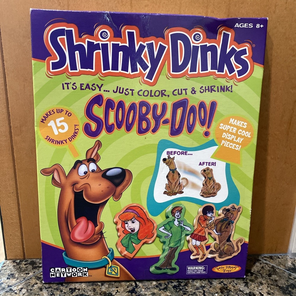 Shrinky Dinks Scooby Doo Cartoon Network Spin Master 2002 New/sealed‎